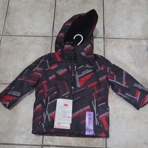Sunice Kids Jacket - Black and Red